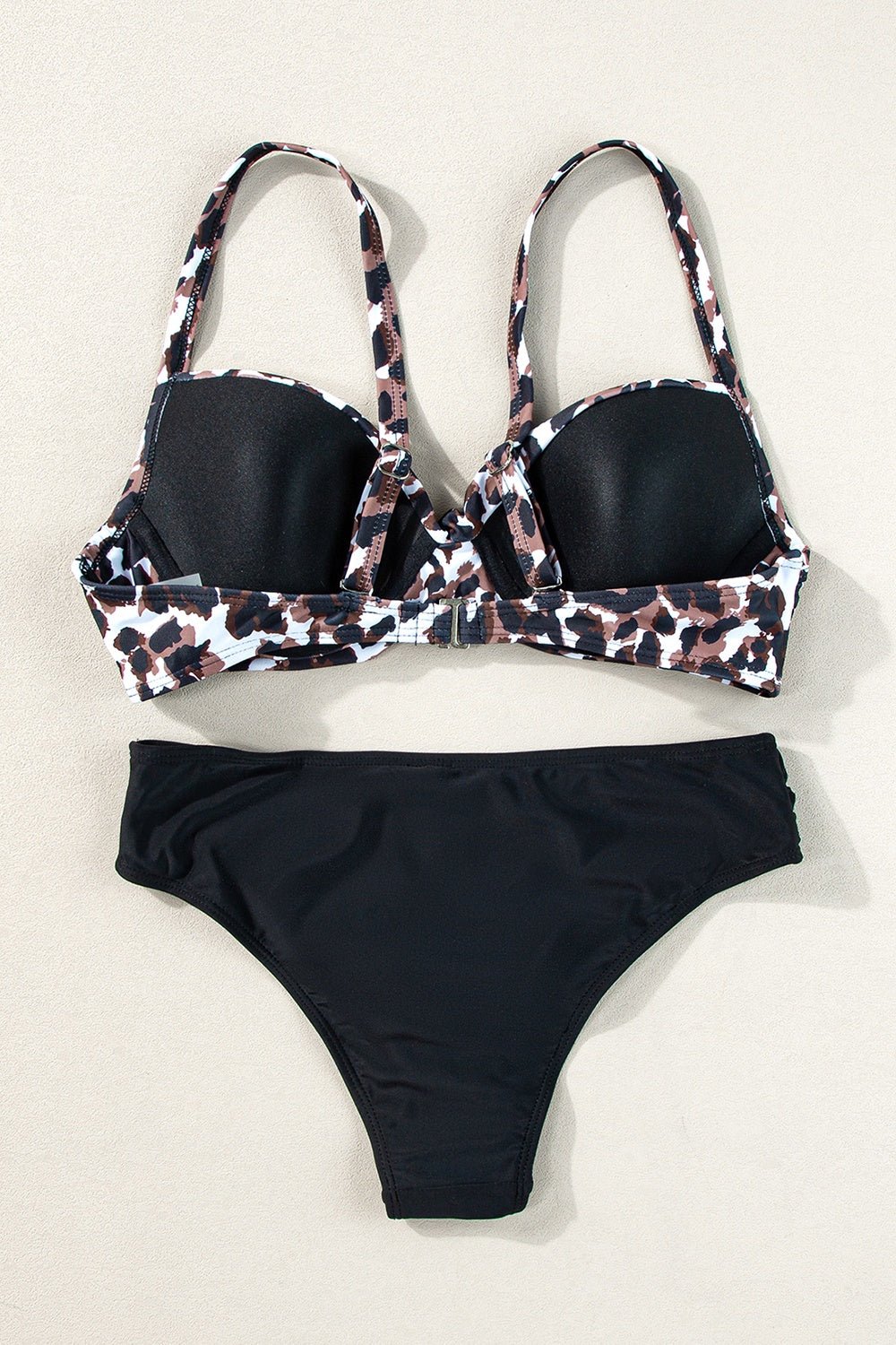 Leopard Sweetheart Neck Bikini Set - Image 3