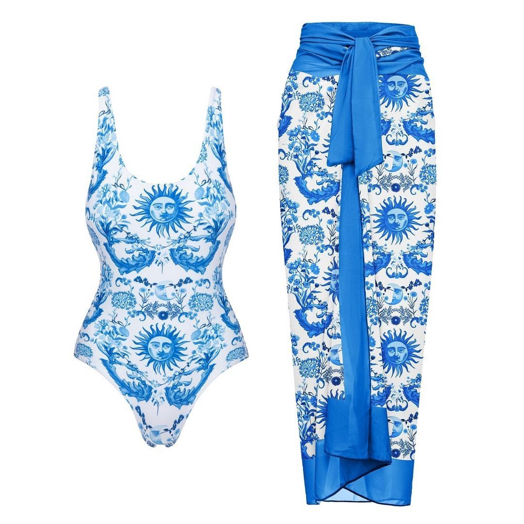 Blue Sun One-piece Swimsuit - Image 5