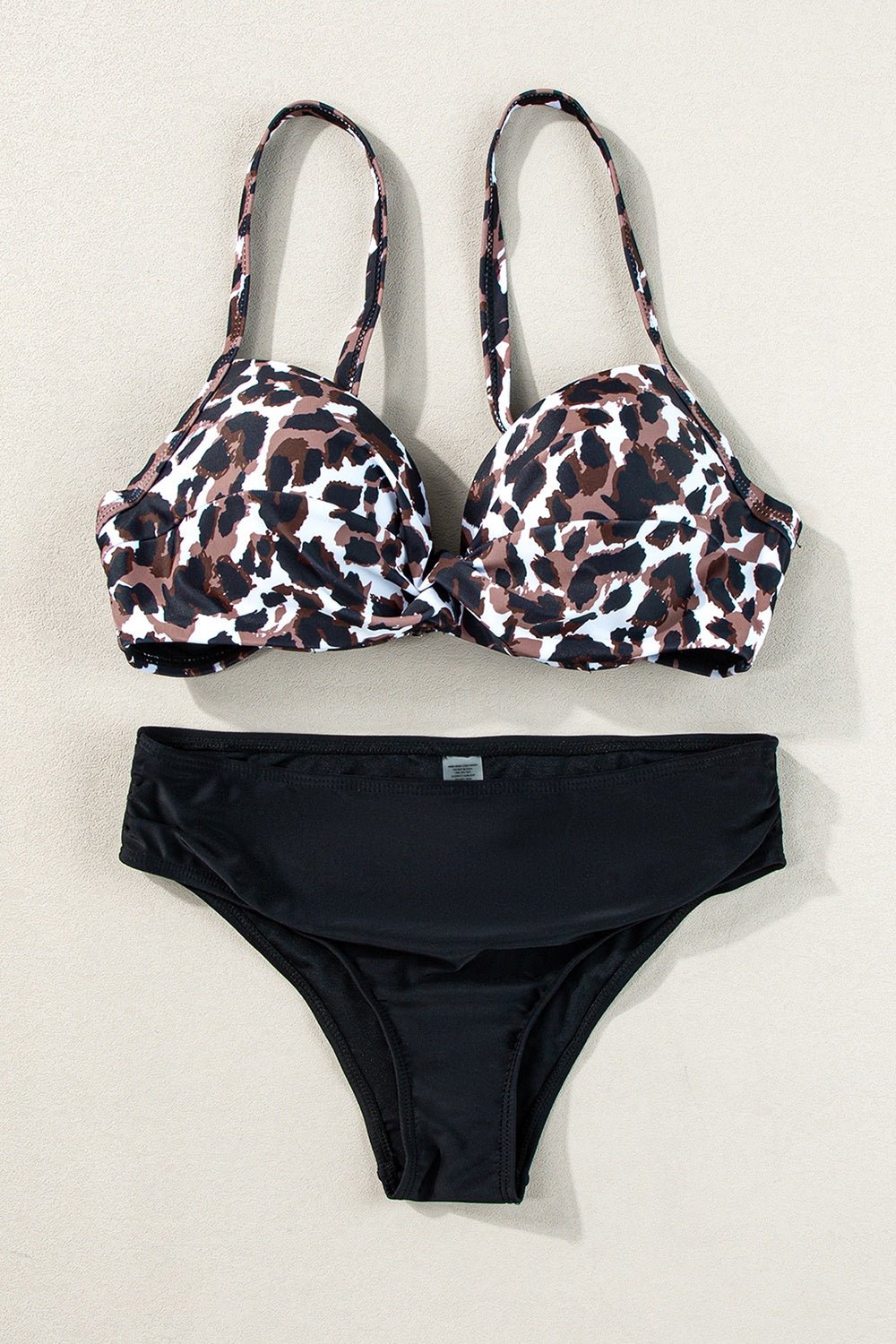 Leopard Sweetheart Neck Bikini Set - Image 2